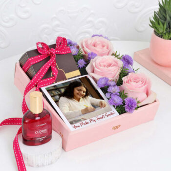 Personalized Cuddle and Roses Deluxe Gift Set | Romantic Custom Surprise